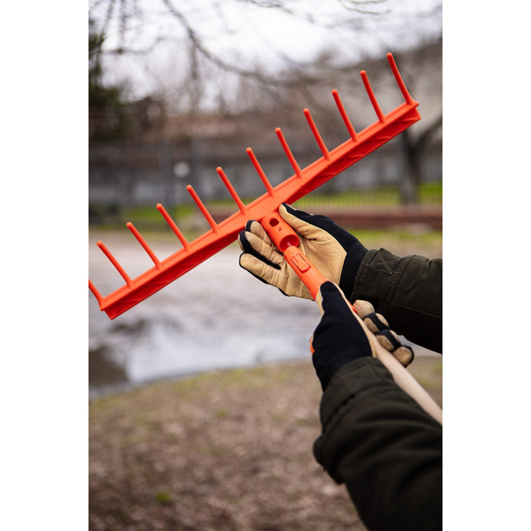 Universalus tiesus grėblys, 12 dantų, plastikinis 1