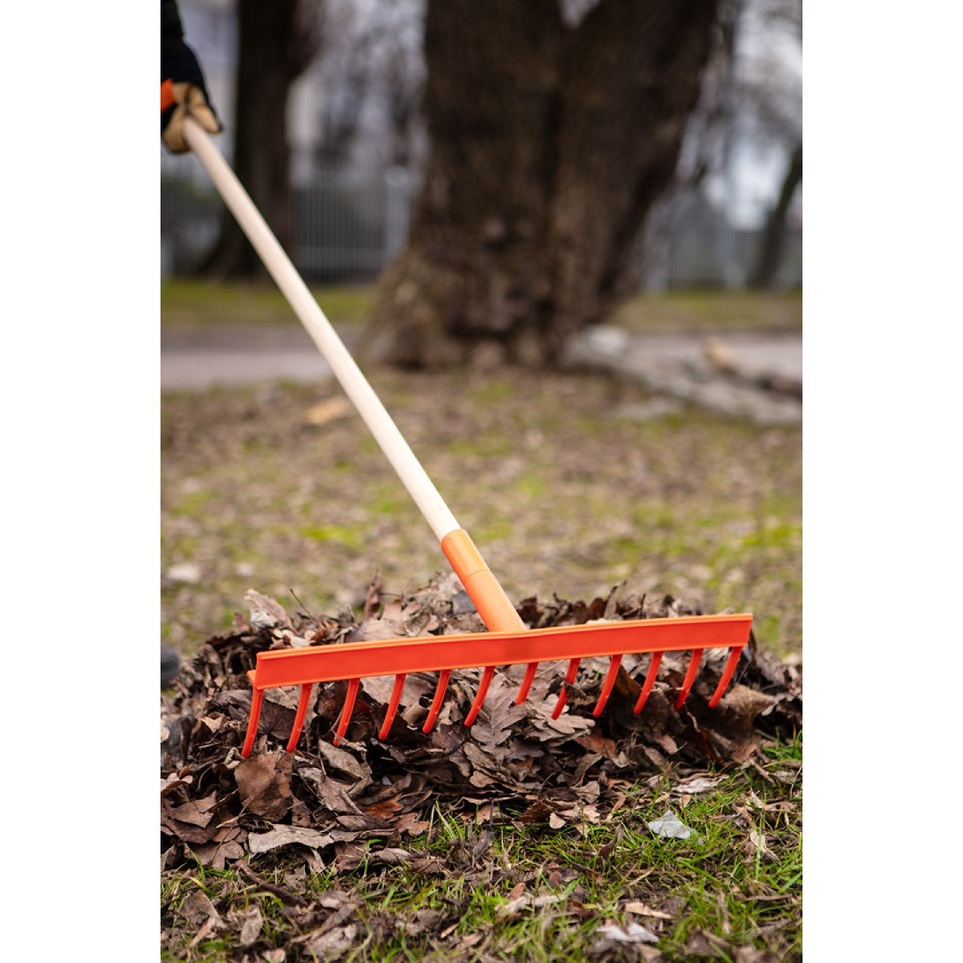 Universalus tiesus grėblys, 12 dantų, plastikinis 4