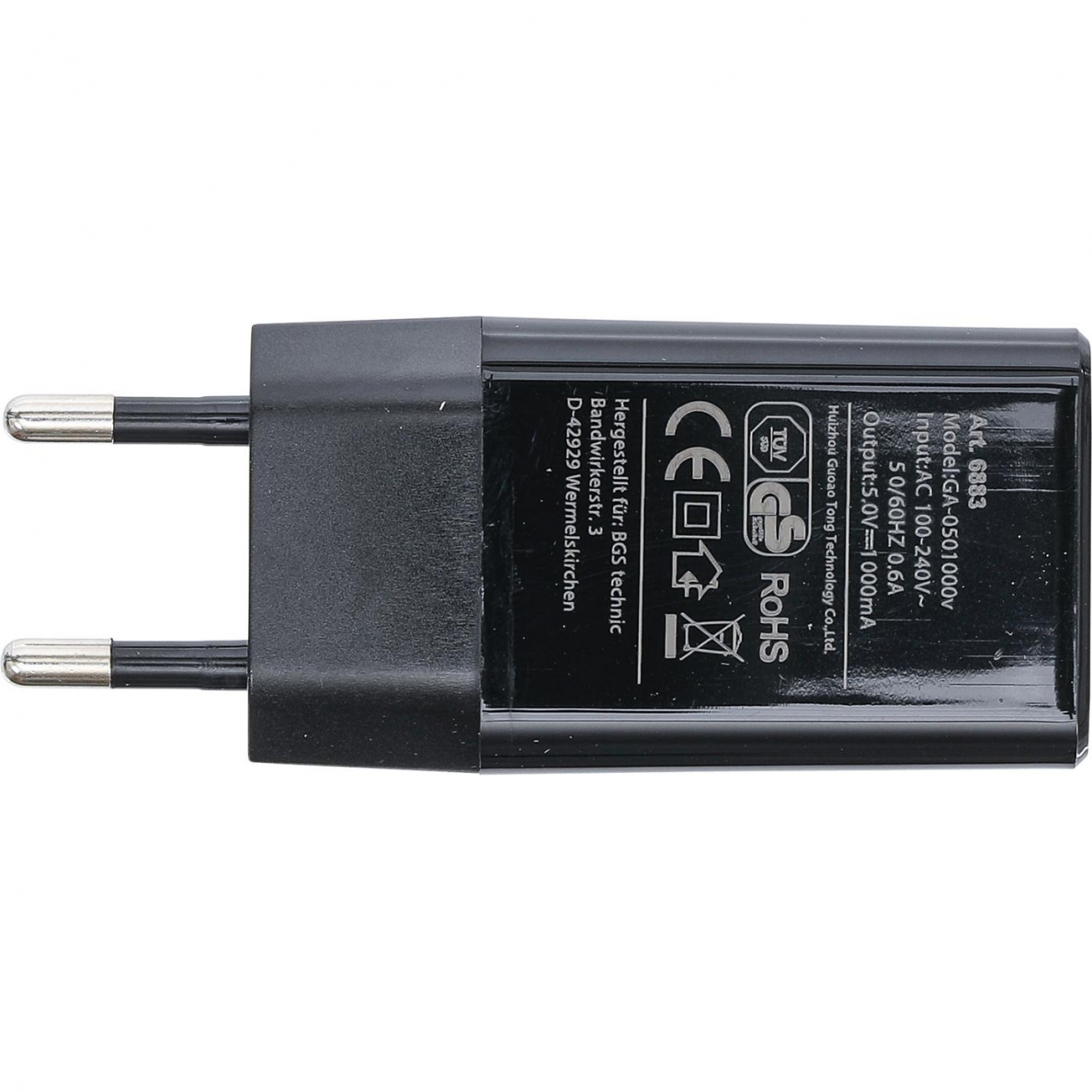 Universalus USB įkroviklis, BGS-technic, 1 A 3