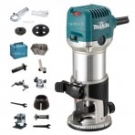 Universali freza su priedais Makita RT0702CX2J + lagaminas