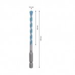 Universalus grąžtas Bosch HEX-9 Multi Construction, 5.5x60x100 mm 2608900572