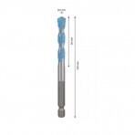 Universalus grąžtas Bosch HEX-9 Multi Construction, 8x50x100 mm 2608900581