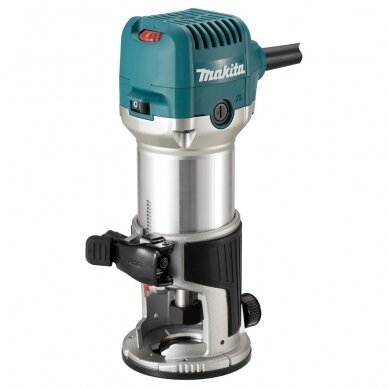Universali freza su priedais Makita RT0702CJ + lagaminas 1 Universali freza su priedais Makita RT0702CJ + lagaminas 1