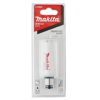 Universali gręžimo karūna Makita E-06650, EZYCHANGE TCT, 22mm 2 Universali gręžimo karūna Makita E-06650, EZYCHANGE TCT, 22mm 2