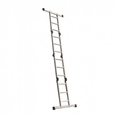 Universalios aliuminio kopėčios DRABEST 4x3 4 Universalios aliuminio kopėčios DRABEST 4x3 4