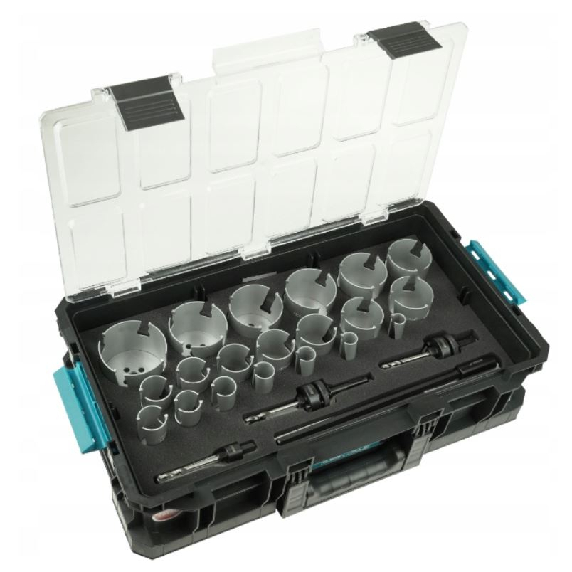 Universalių gręžimo karūnų rinkinys DEDRA TCT 20-83 Universalių gręžimo karūnų rinkinys DEDRA TCT 20-83