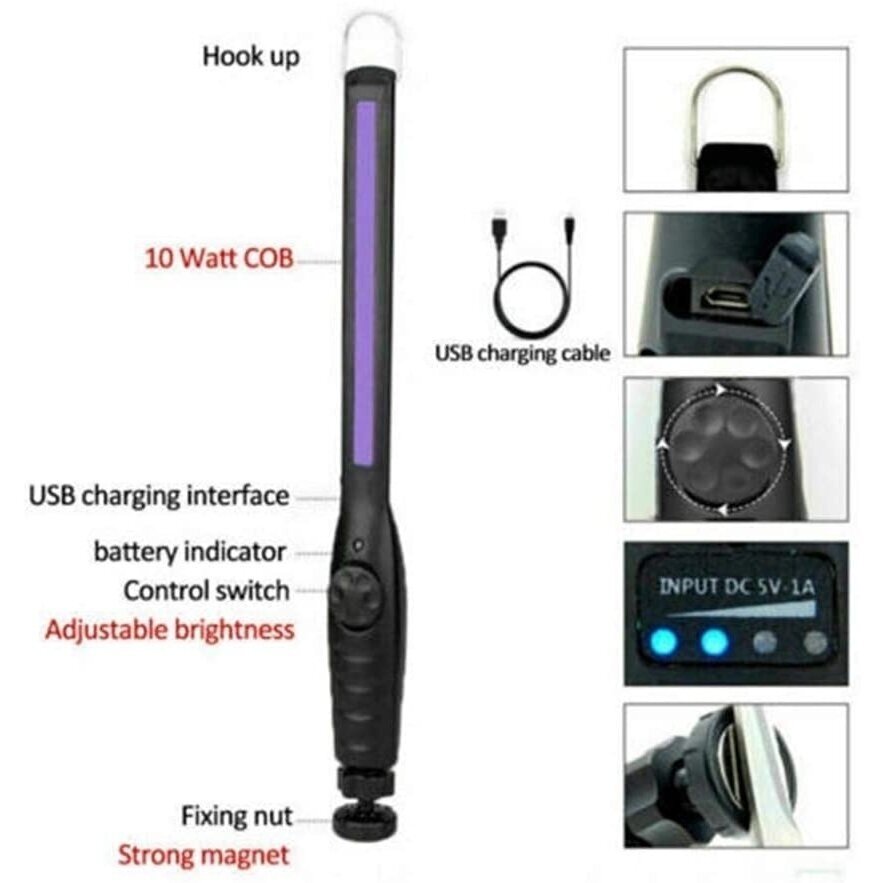 UV COB daiktų ir paviršių ultravioletinė sterilizavimo lempa Essen tools 2