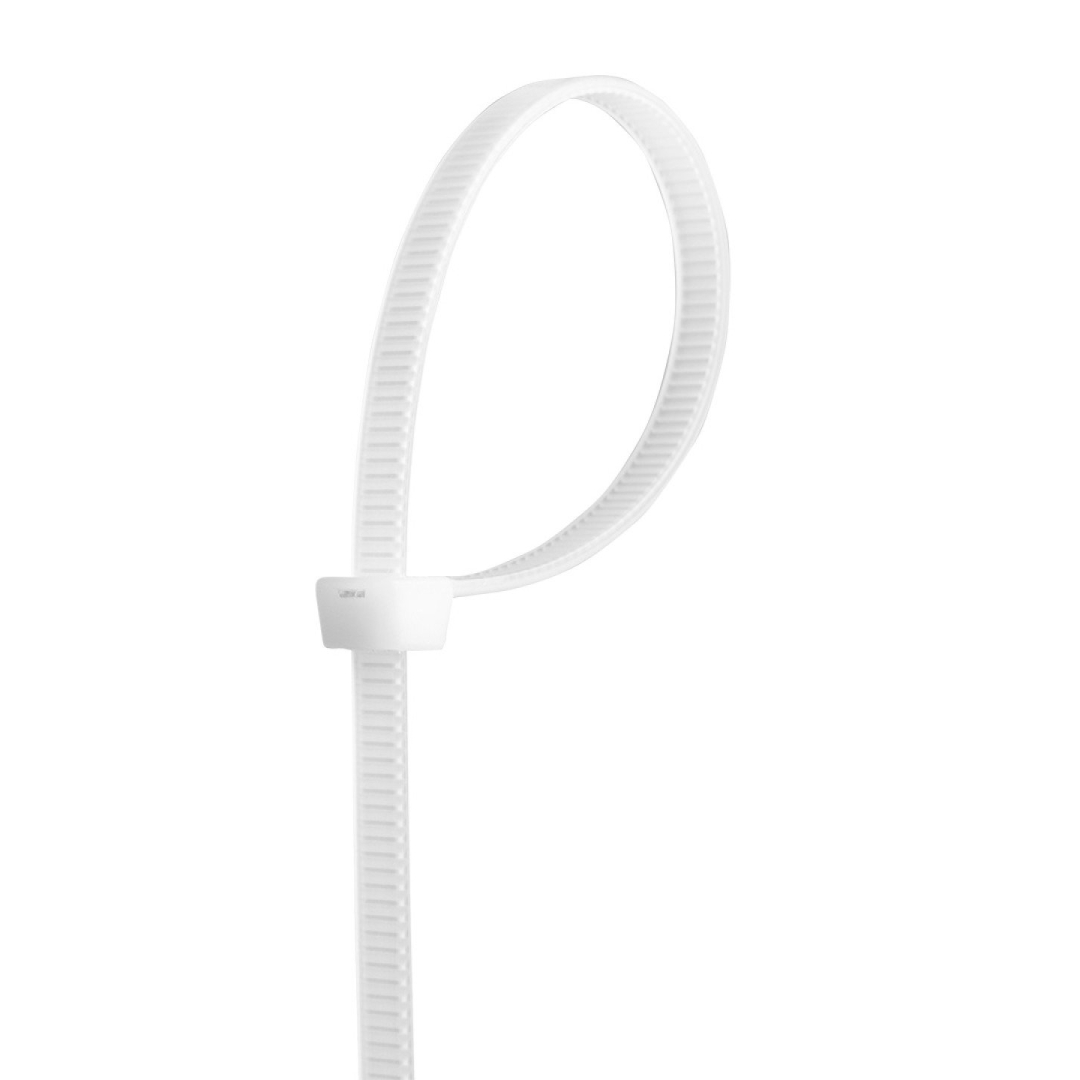Užveržimo dirželiai 4,8mmx370mm, 75vnt. Balti 8 Užveržimo dirželiai 4,8mmx370mm, 75vnt. Balti 8