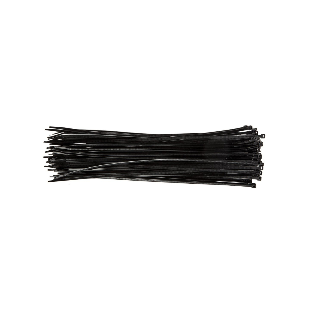 Užveržimo dirželiai 4,8mmx370mm, 75vnt. Juodi