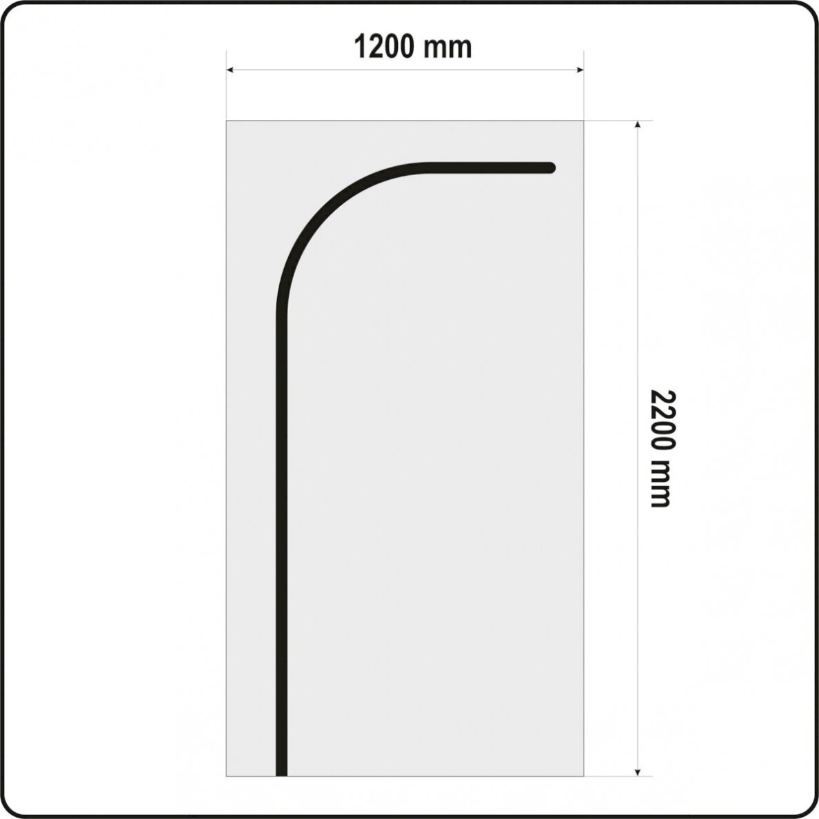 Uždangalas durų angoms | daugkartinis | tipas L | 220 X 120 cm (YT-67221) Uždangalas durų angoms | daugkartinis | tipas L | 220 X 120 cm (YT-67221)