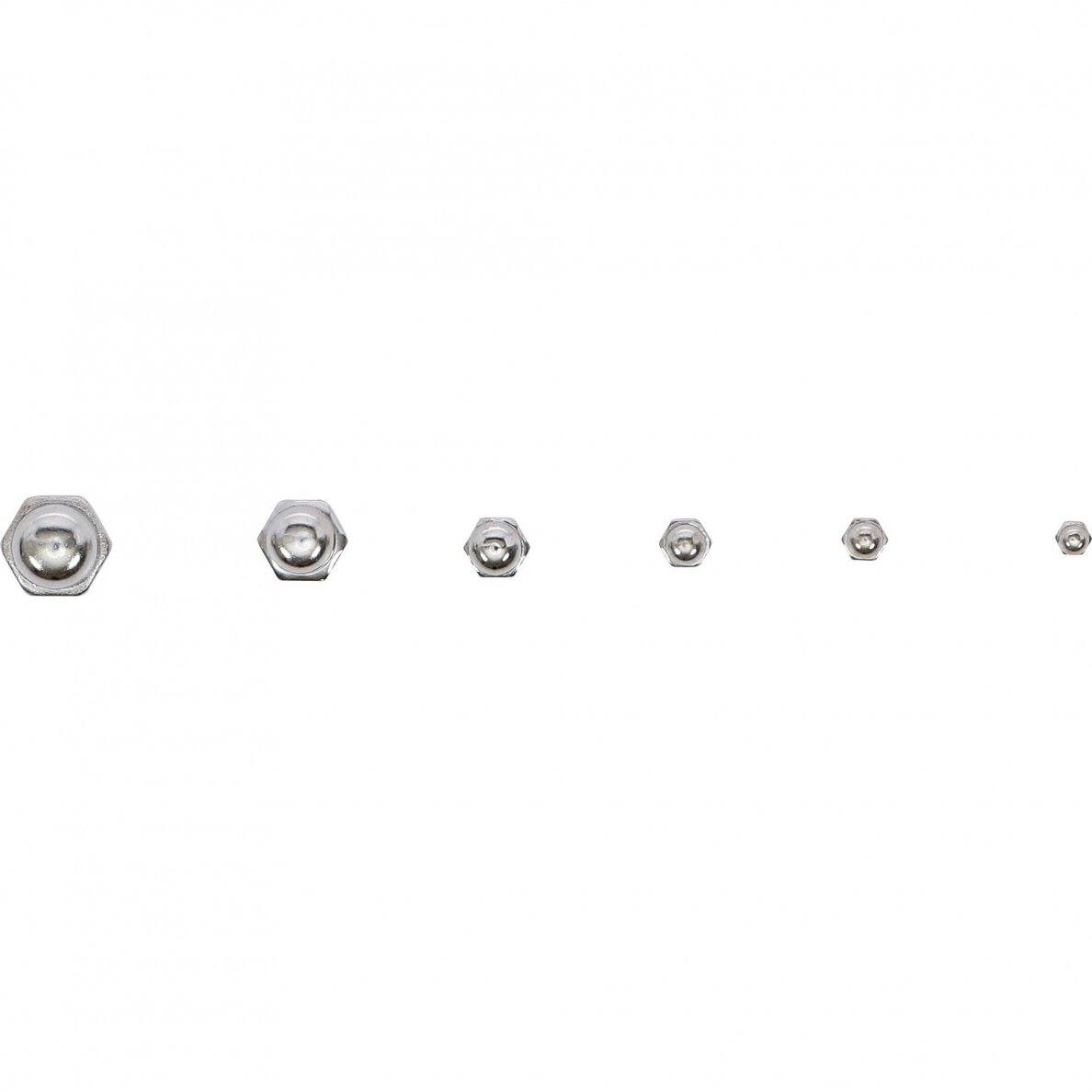 Uždarų veržlių/galvučių asortimentas | 150 vnt (14130) 1 Uždarų veržlių/galvučių asortimentas | 150 vnt (14130) 1