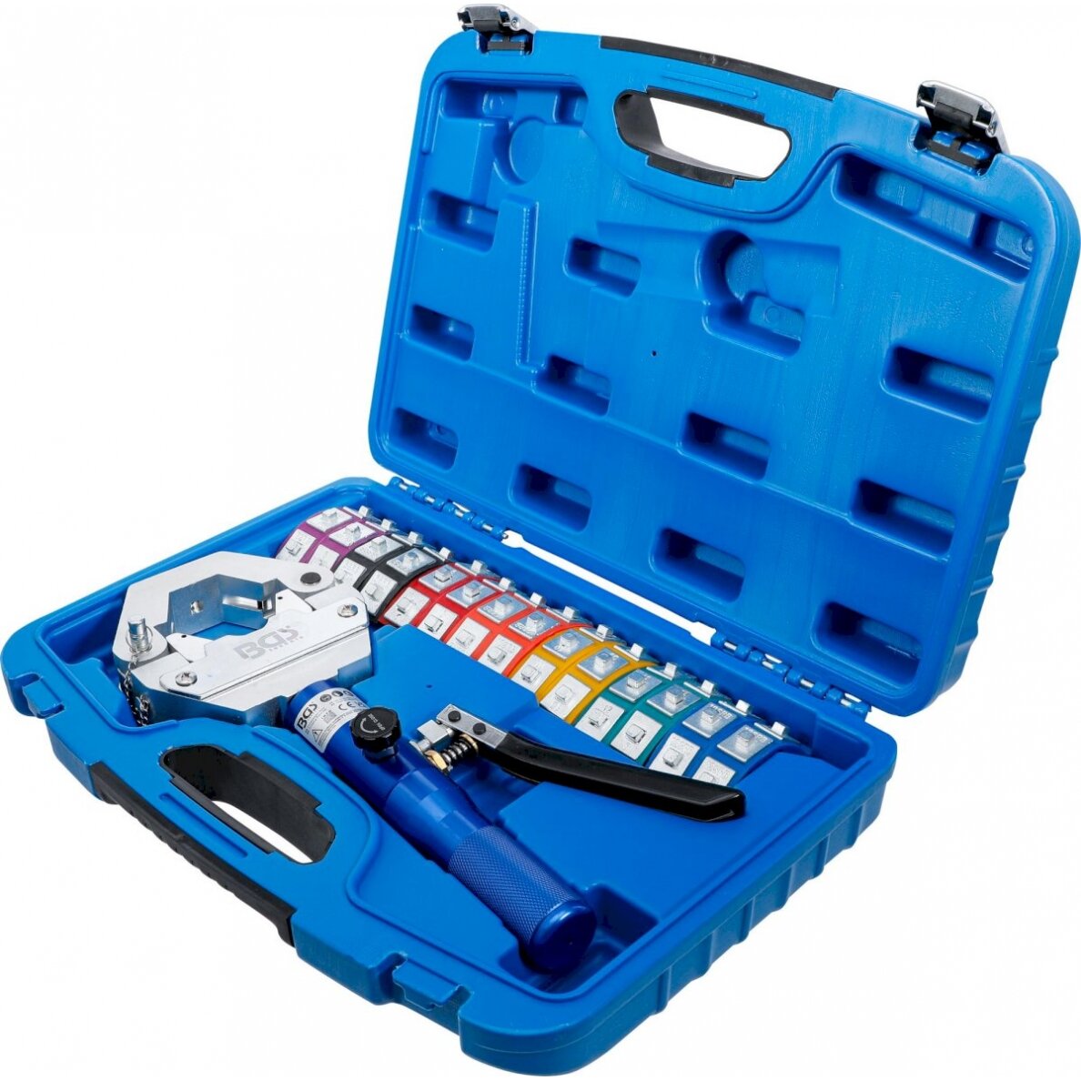 Užspaudimo replės su rinkiniu | hidraulinis | žarnų linijų jungtims (72093) Užspaudimo replės su rinkiniu | hidraulinis | žarnų linijų jungtims (72093)