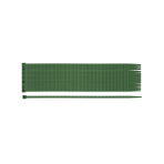 Užveržimo dirželiai 3,6 x 200 mm, 50 vnt, žalia