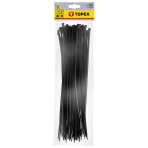 Užveržimo dirželiai 4,8mmx370mm, 75vnt. Juodi