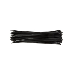 Užveržimo dirželiai 4,8mmx370mm, 75vnt. Juodi