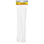 Užveržimo dirželiai 7,6mmx500mm, 75vnt. Balti