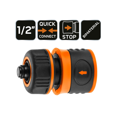 Uždaromoji jungtis 1/2"", bimedžiaginė 7 Uždaromoji jungtis 1/2"", bimedžiaginė 7