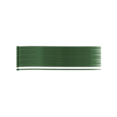 Užveržimo dirželiai 2,5 x 200 mm, 50 vnt, žalia