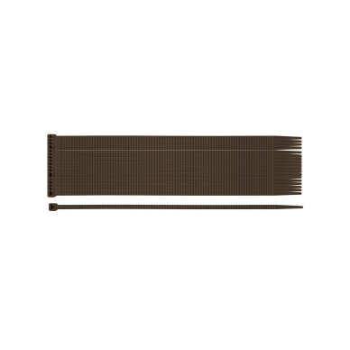 Užveržimo dirželiai 3,6 x 200 mm, 50 vnt, rudos spalvos