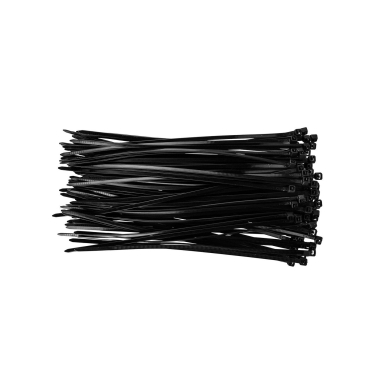 Užveržimo dirželiai 3,6mmx200mm, 100vnt. Juodi Užveržimo dirželiai 3,6mmx200mm, 100vnt. Juodi