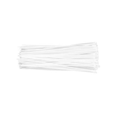 Užveržimo dirželiai 3,6mmx300mm, 100vnt. Balti Užveržimo dirželiai 3,6mmx300mm, 100vnt. Balti