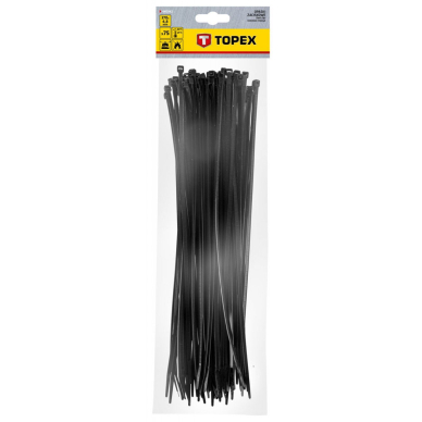 Užveržimo dirželiai 4,8mmx370mm, 75vnt. Juodi 1
