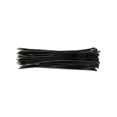 Užveržimo dirželiai 4,8mmx370mm, 75vnt. Juodi