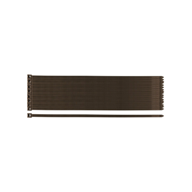 Užveržimo dirželiai 7,6 x 380 mm, 50 vnt, rudos spalvos
