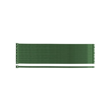Užveržimo dirželiai 7,6 x 380 mm, 50 vnt, žalia