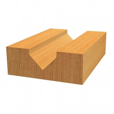 "V" formos freza Bosch, 6/6,35/16/48, 90°, 2608628445 2 "V" formos freza Bosch, 6/6,35/16/48, 90°, 2608628445 2