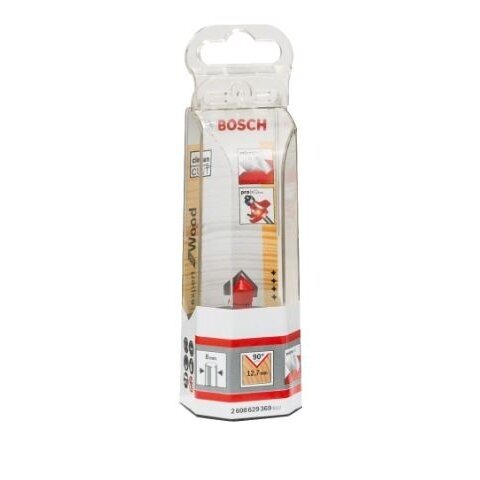 V formos išdrožos freza Bosch, 8 mm, D 12,7 mm, L 10 mm, 2608629369 1 V formos išdrožos freza Bosch, 8 mm, D 12,7 mm, L 10 mm, 2608629369 1