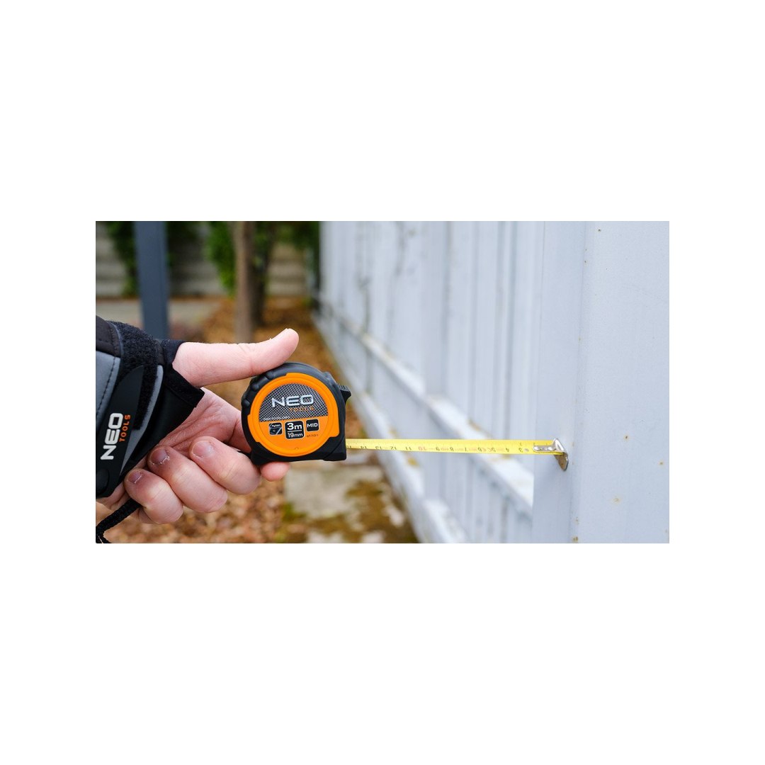 Valcuotas plieninis matuoklis 3 m x 19 mm, magnetas 2 Valcuotas plieninis matuoklis 3 m x 19 mm, magnetas 2