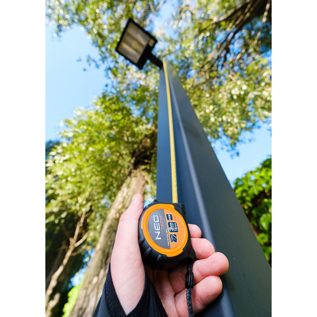 Valcuotas plieninis matuoklis 3 m x 19 mm, magnetas 3 Valcuotas plieninis matuoklis 3 m x 19 mm, magnetas 3