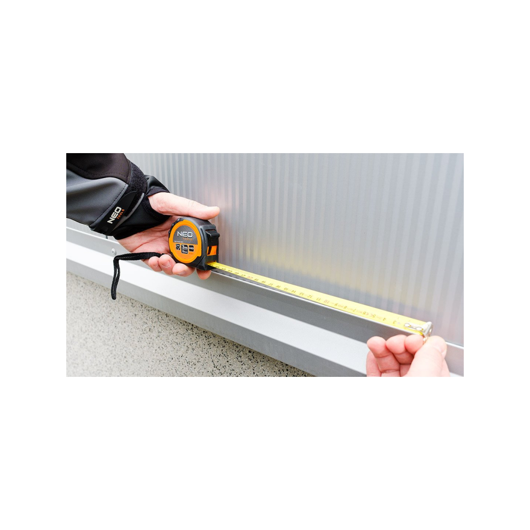 Valcuotas plieninis matuoklis 3 m x 19 mm, magnetas 4 Valcuotas plieninis matuoklis 3 m x 19 mm, magnetas 4