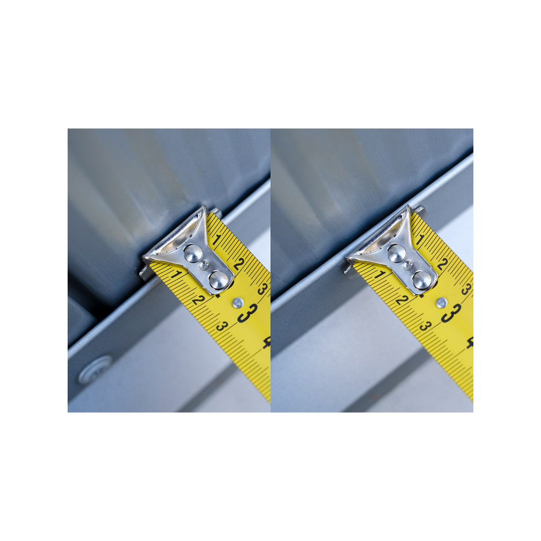 Valcuotas plieninis matuoklis 3 m x 19 mm, magnetas 5