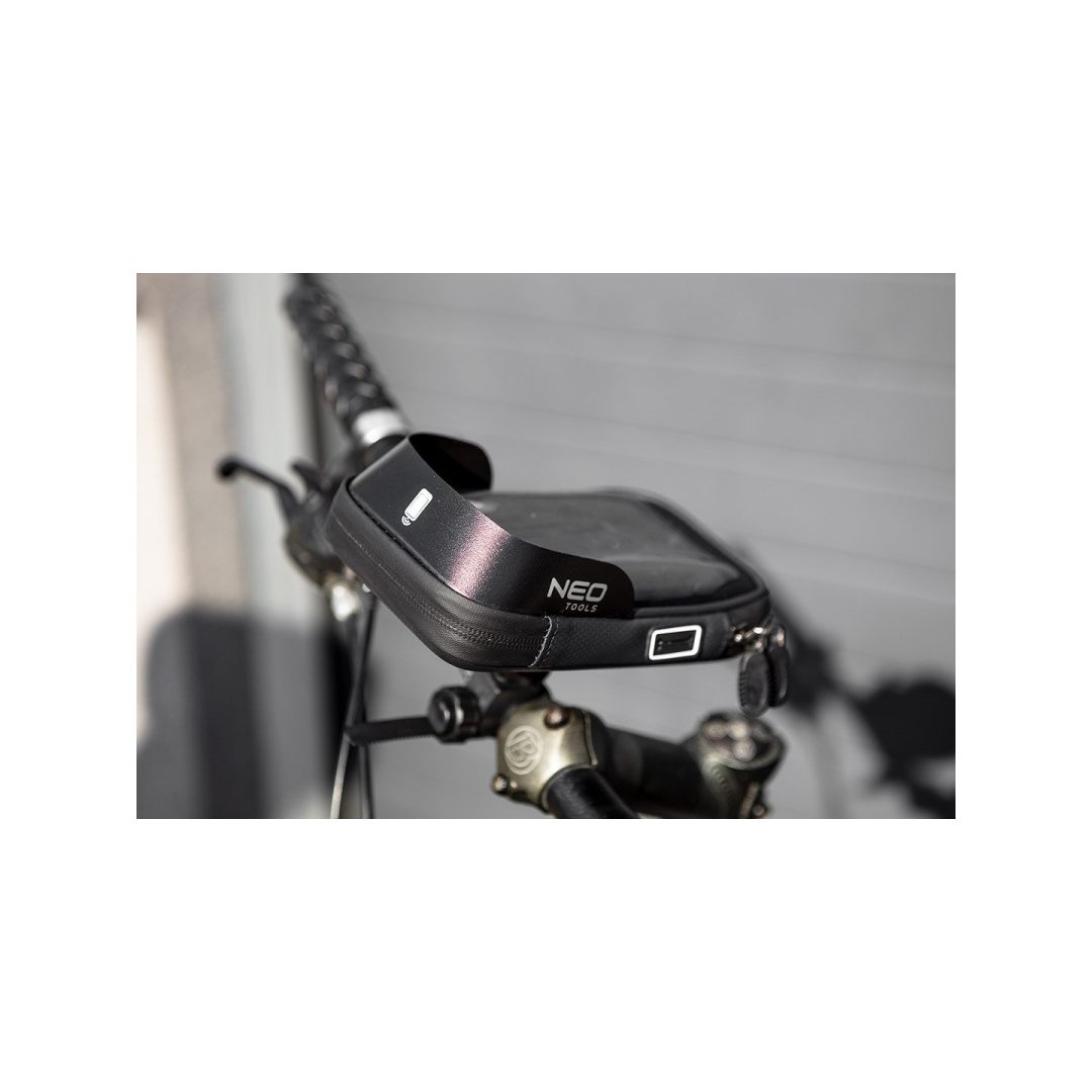 Vandeniui atsparus dviračių krepšys su telefono laikikliu 1