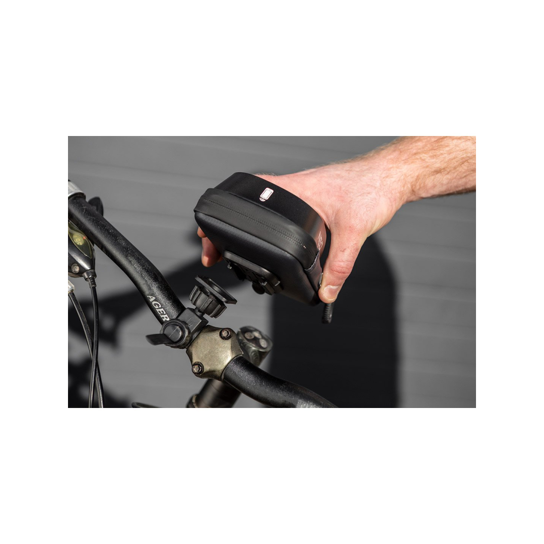 Vandeniui atsparus dviračių krepšys su telefono laikikliu 4