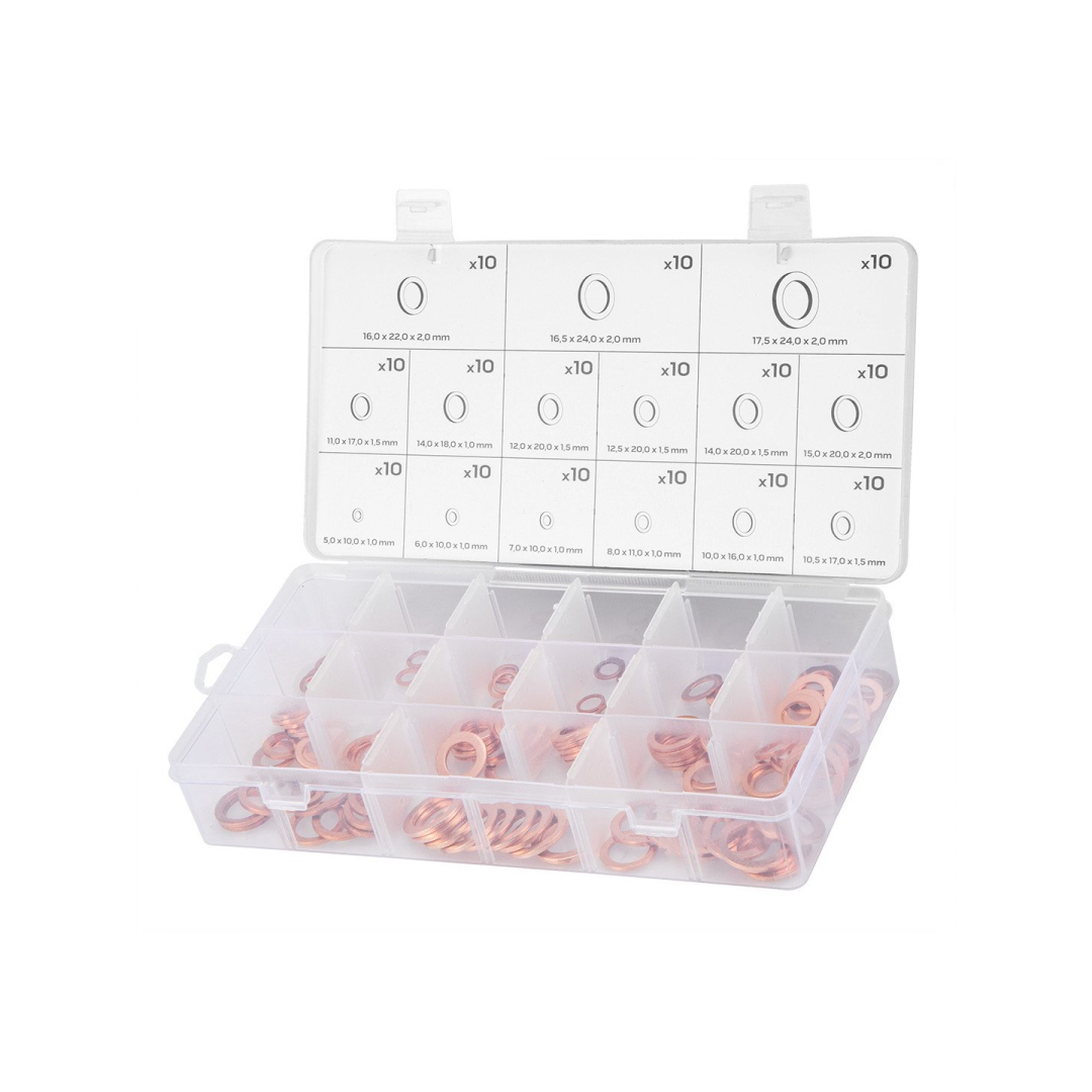 Varinės tarpinės, 150 vnt. rinkinys 3 Varinės tarpinės, 150 vnt. rinkinys 3