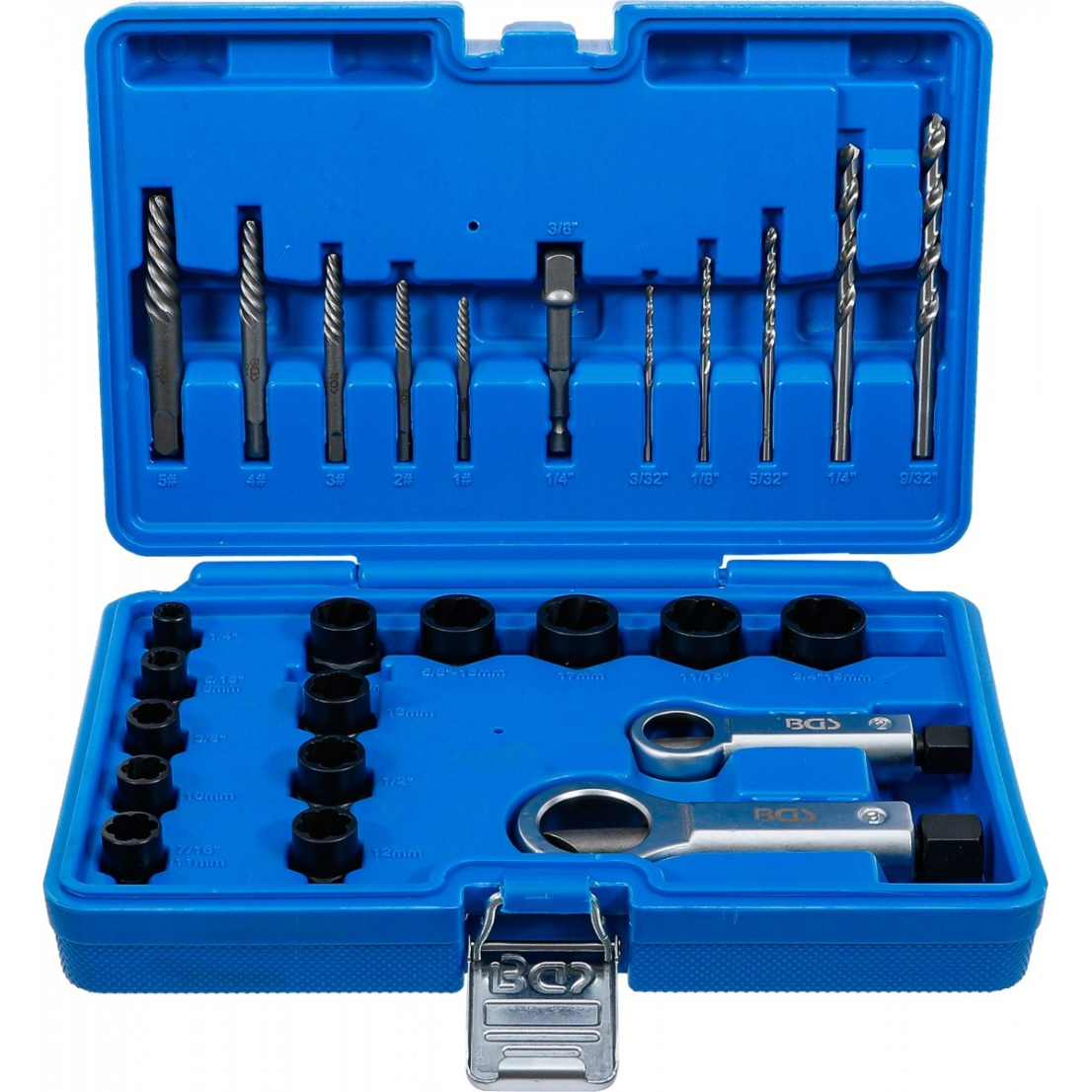 Varžtų ir veržlių ištraukimo rinkinys su nupjovikliais | 26 vnt. (74581B)