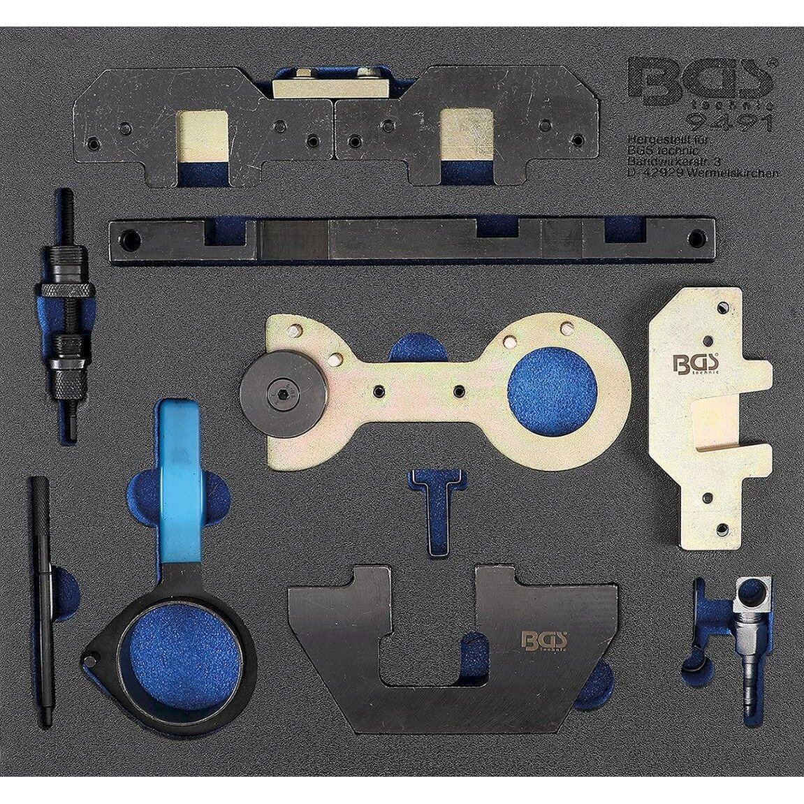 Variklio fiksavimo įrankių rinkinys | 2/3 įrankių dėklas | BMW M40, M44, M50, M52, M54, M56 (9491)