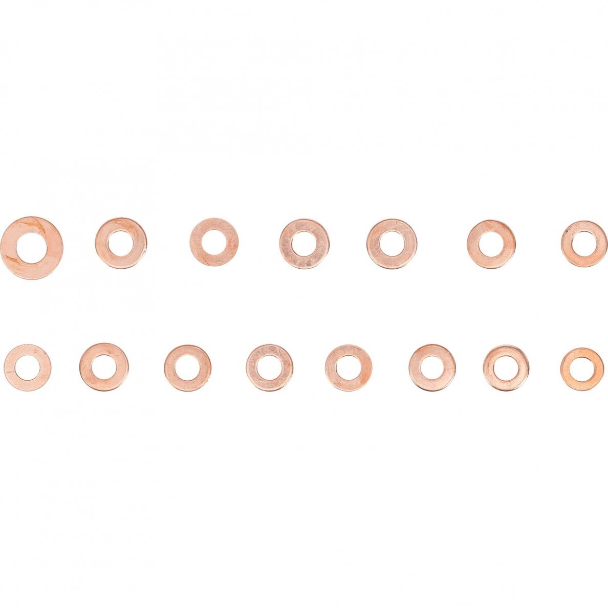 Varinių tarpinių asortimentas purkštukams | 150 vnt. (8120) 1 Varinių tarpinių asortimentas purkštukams | 150 vnt. (8120) 1