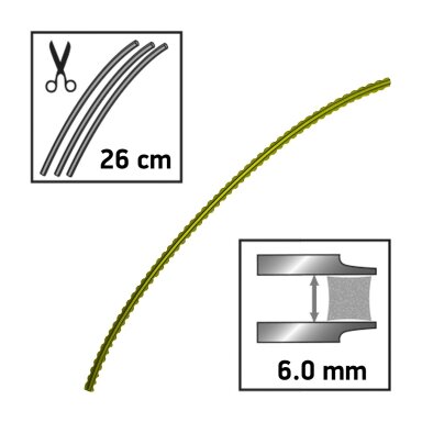 Valas Techni-Blade, 6mm, 50 vnt. Valas Techni-Blade, 6mm, 50 vnt.