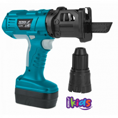 Žaislinis atsuktuvas – stūmoklinis pjūklas Dedra M315.003 Žaislinis atsuktuvas – stūmoklinis pjūklas Dedra M315.003