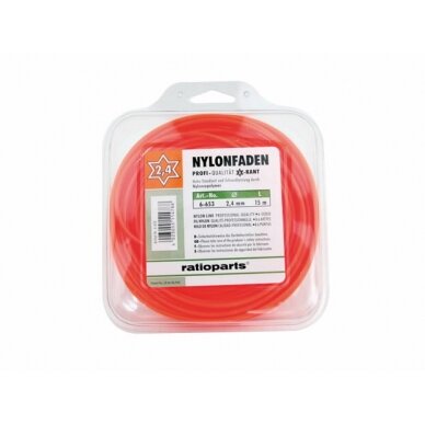 Valas nailoninis 2,4mm x 15m Hex Alu-Cut, Ratioparts Valas nailoninis 2,4mm x 15m Hex Alu-Cut, Ratioparts