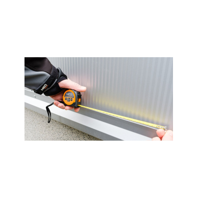 Valcuoto plieno ruletė 2 m x 16 mm, magnetas 4 Valcuoto plieno ruletė 2 m x 16 mm, magnetas 4