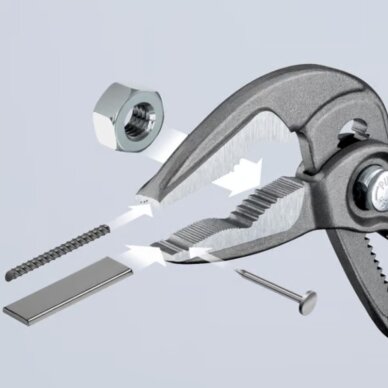 Vamzdinės replės KNIPEX Cobra 180mm 3 Vamzdinės replės KNIPEX Cobra 180mm 3