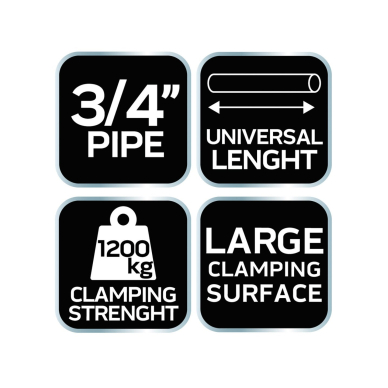 Vamzdžio spaustukas 3/4" 6