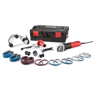 Vamzdžių šlifavimo mašinėlė FLEX BRE 8-4 INOX su priedais Vamzdžių šlifavimo mašinėlė FLEX BRE 8-4 INOX su priedais