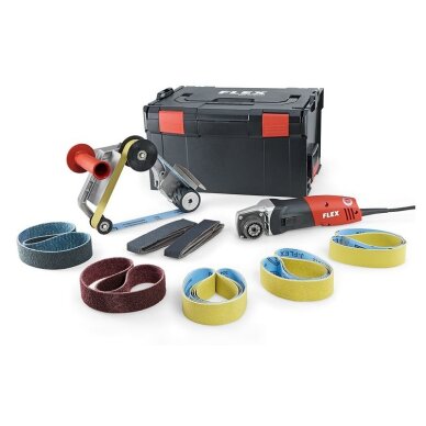 Vamzdžių šlifuoklis FLEX BRE 14-3 125 Trinoxflex Set su priedais