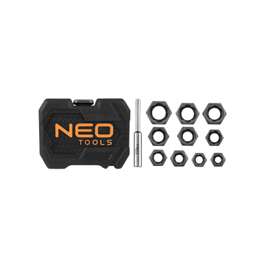 Varžtų ištraukimo lizdas (negilus), 11 vnt. rinkinys 6 Varžtų ištraukimo lizdas (negilus), 11 vnt. rinkinys 6